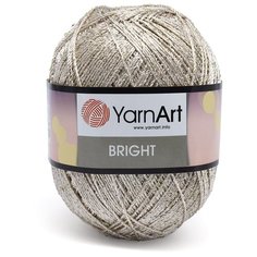Пряжа YarnArt Bright 90гр 340м (80% полиамид, 20% металлик) (236 желтый), 6 мотков