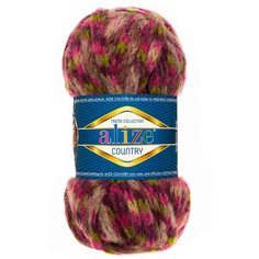 Пряжа для вязания Alize Country 100гр. 34м. (20%шерсть, 55%акрил, 25%п/а) ТУ (5656 секционный), 5 мотков