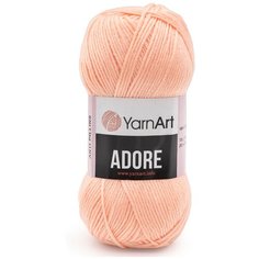 Пряжа YarnArt Adore 100гр 280м (100% акрил с эффектом анти-пиллинга) (333 нежно-персиковый), 5 мотков