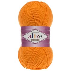 Пряжа для вязания Alize Cotton gold (55% хлопок,45%акрил)ТУ (83 тыква), 5 мотков