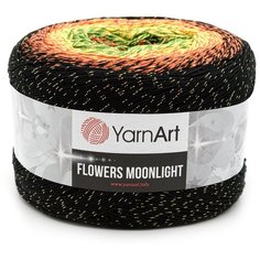 Пряжа YarnArt Flowers Moonlight 260гр 1000м (53% хлопок, 43% полиакрил, 4% металлик) (3267 секционный), 2 мотка