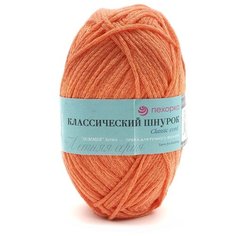 Пряжа Пехорка Классический шнурок 50гр. 135 м. (60% хлопок, 40% акрил) (284 оранжевый), 5 мотков