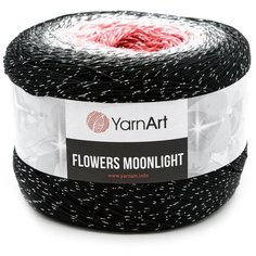 Пряжа YarnArt Flowers Moonlight 260гр 1000м (53% хлопок, 43% полиакрил, 4% металлик) (3260 секционный), 2 мотка