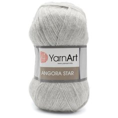 Пряжа YarnArt Angora Star 100гр 500м (20% тонкая шерсть, 80% акрил) (282 серое небо), 5 мотков
