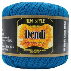 Пряжа Камтекс Денди 50гр. 330м. (100% хлопок мерсеризованный) (022 джинса), 10 мотков
