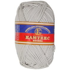 Пряжа Камтекс Толстый хлопок 100гр.100м. (100% хлопок) (008 серебристый), 10 мотков