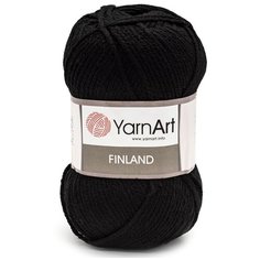 Пряжа YarnArt Finland 100гр 200м (100% акрил) (30 черный), 5 мотков