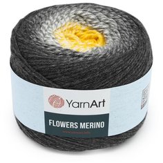 Пряжа YarnArt Flowers Merino 225гр 590м (25% шерстъ, 75% акрил) (536 секционный), 2 мотка