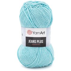 Пряжа YarnArt Jeans Plus 100гр 160м (55% хлопок, 45% полиакрил) (76 бирюза), 5 мотков