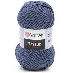 Пряжа YarnArt Jeans Plus 100гр 160м (55% хлопок, 45% полиакрил) (68 джинсовый), 5 мотков