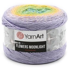 Пряжа YarnArt Flowers Moonlight 260гр 1000м (53% хлопок, 43% полиакрил, 4% металлик) (3285 секционный), 2 мотка