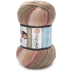 Пряжа YarnArt Angora Active 100гр 500м (25% мохер, 75% акрил) (853 меланж), 5 мотков