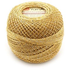 Пряжа YarnArt Camelia 20гр 190м (70% полиэстер, 30% металлик) (2440 желтый), 10 мотков