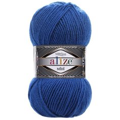 Пряжа для вязания Alize SUPERLANA MIDI 100гр. 170м (25% Шерсть - 75% Aкрил) (141 василек), 5 мотков