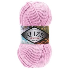 Пряжа для вязания Alize BURCUM KLASIK 100гр. 210м (100% Aкрил) (191 розовый), 5 мотков