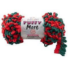 Пряжа Alize Puffy More 150г 11,5м (100% микрополиэстер) (6292), 2 мотка