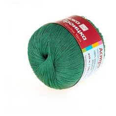 Пряжа из Троицка Астра 100гр. 610м. (100% мерс.хлопок) (2286 зеленый луг), 10 мотков Троицкая камвольная фабрика