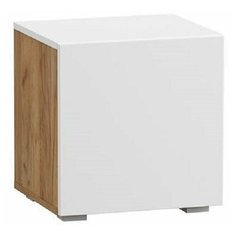 Альба Тумба (Дуб Золотой CRAFT, Белый премиум) Mobi