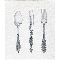 А-978 Набор для вышивания Hobby&Pro Столовые приборы 12,5*16,5 см