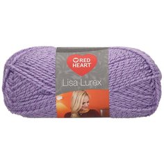 Пряжа для вязания Red Heart Lisa Lurex 50гр 133м (97% акрил, 3% полиэстер) (00015 лавандовый), 10 мотков