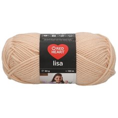 Пряжа для вязания Red Heart Lisa 50гр 133м (100% акрил) (06969 натуральный), 10 мотков