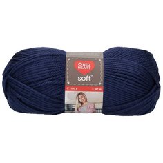 Пряжа для вязания Red Heart Soft 100гр 167м (100% акрил) (00006 морской), 10 мотков