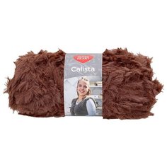 Пряжа для вязания Red Heart Calista 100гр 60м (100% полиэстер) (00009 коричневый), 5 мотков