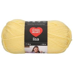 Пряжа для вязания Red Heart Lisa 50гр 133м (100% акрил) (08210 св.-желтый), 10 мотков