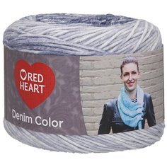Пряжа для вязания Red Heart Denim color 150гр 340м (100% акрил) (00007 ночное небо), 3 мотка