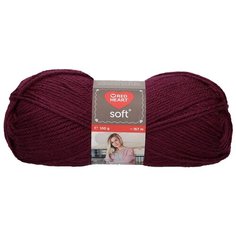 Пряжа для вязания Red Heart Soft 100гр 167м (100% акрил) (00005 виноградный), 10 мотков