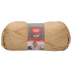 Пряжа для вязания Red Heart Soft 100гр 167м (100% акрил) (09388 пшеничный), 10 мотков