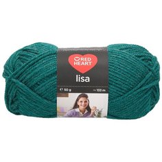 Пряжа для вязания Red Heart Lisa 50гр 133м (100% акрил) (06966 зеленый петрол), 10 мотков