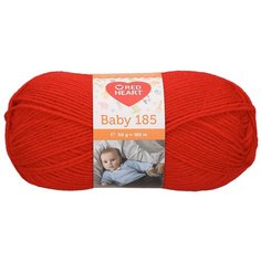Пряжа для вязания Red Heart Baby 185 50гр 185м (100% акрил) (01030 красный), 10 мотков