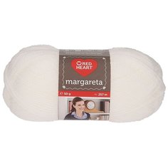 Пряжа для вязания Red Heart Margareta 50гр 257м (100% акрил) (00208 белый), 10 мотков