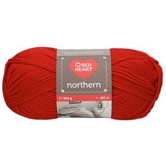 Пряжа для вязания Red Heart Northern 100гр 210м (100% акрил) (08237 т.-красный), 5 мотков