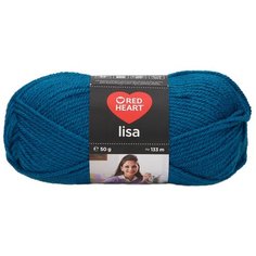 Пряжа для вязания Red Heart Lisa 50гр 133м (100% акрил) (08195 петрол), 10 мотков