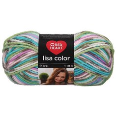 Пряжа для вязания Red Heart Lisa Color 50гр 133м (100% акрил) (02083 минеральный жаккард), 10 мотков