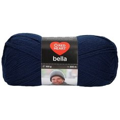 Пряжа для вязания Red Heart Bella 100гр 300м (100% акрил) (00153 т.-синий), 10 мотков