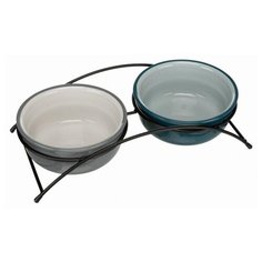 Миски керамические на подставке "Trixie", 2 штуки, 0,6 л