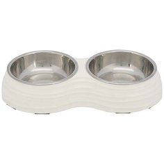 Миска TRIXIE 25183 двойная 200 мл белый