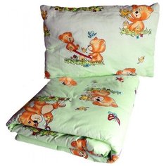 Набор Папитто (цвет: салатовый, одеяло + подушка)