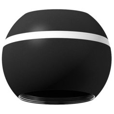 Корпус светильника накладной для насадок D60/70mm с LED подсветкой C1102 SBK черный песок D100*H80mm MR16 GU5.3 LED 3W 4200K Ambrella Light