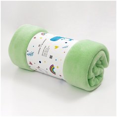 Детский плед велсофт 90х110 салатовый Under the Blanket