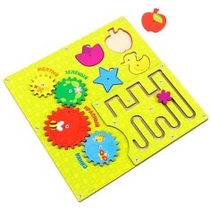 Головоломка. Бизиборд "Учим цвета" 4276140 Лесная мастерская