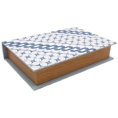 GF-YC011 Шкатулка-книга декоративная Бело-голубой орнамент 29*20*6см, Hobby&Pro
