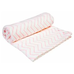 Пеленка (плед) двухслойная трикотажная Amarobaby (Soft Hugs) Зигзаг розовый