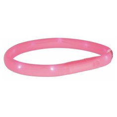 Ошейник TRIXIE USB Flash Light M-L 12671-12687, 50 см розовый