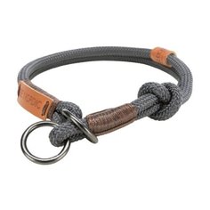 Ошейник-удавка TRIXIE Be Nordic XS–S (17301, 17302, 17303), 30 см темно-серый/коричневый