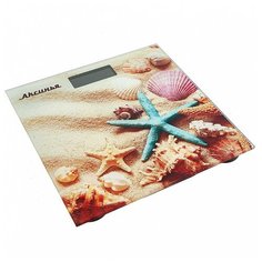 "Весы напольные электронные АКСИНЬЯ КС-6007 ""Пляж"" : 180 кг, 26*26см (10)"