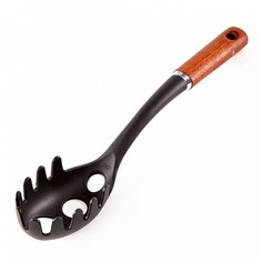"AK-5263N Ложка д/спагетти дерев ручка ""Kraft"" 35 см (48)" Alpenkok
